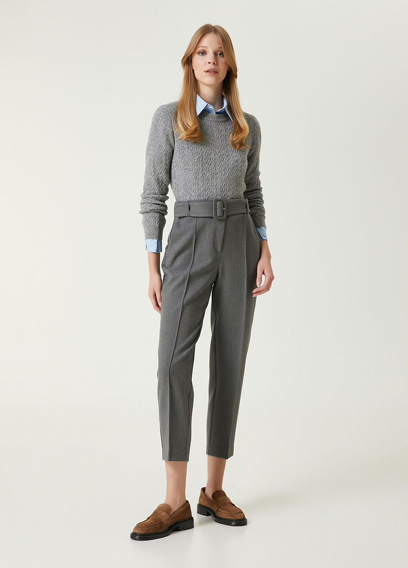 Beymen Club Belted Trousers Anthracite