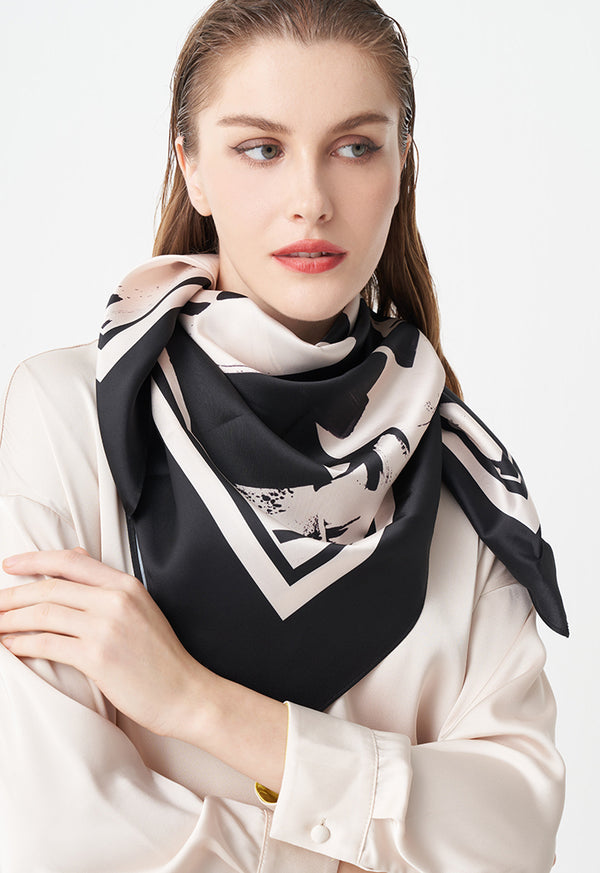 Choice Printed Scarf Black