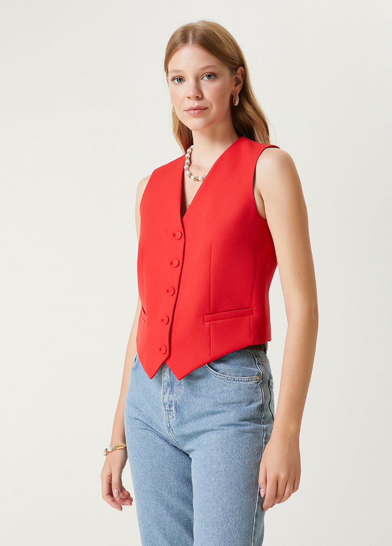 Beymen Club Tuxedo Vest Red