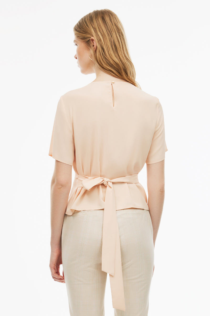 Perspective Blouse Fluid S/Sl Apricot