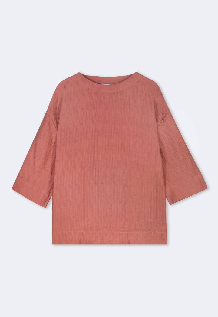 Choice Long Sleeve Fashion Top Brick