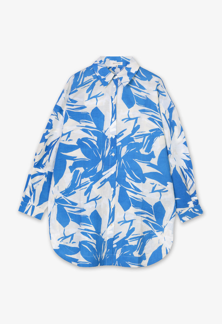 Choice Printed Long Sleeves Shirt Blue