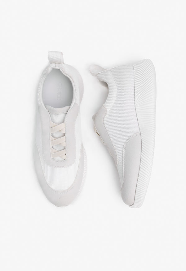 Choice Two Toned Laceless Sneakers Off White