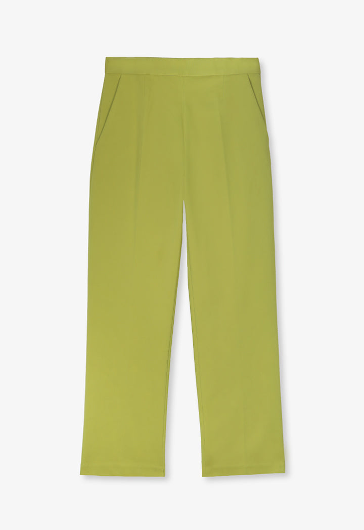 Choice Solid Straight Fit Trousers Green