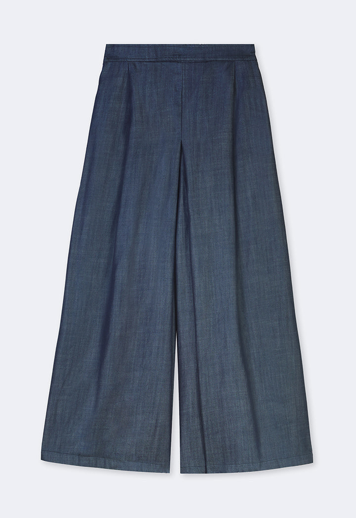 Choice Denim Palazzo Trousers Blue