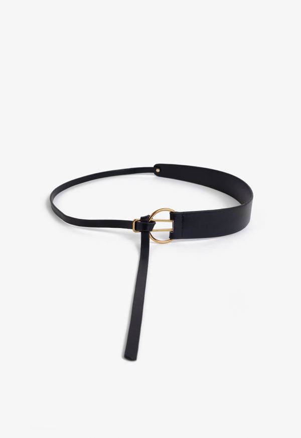 Choice Abstract Buckle Belt Black