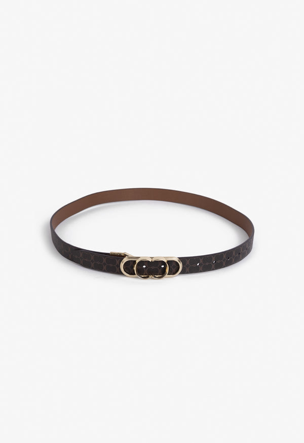 Choice Printed Monogram Belt Brown