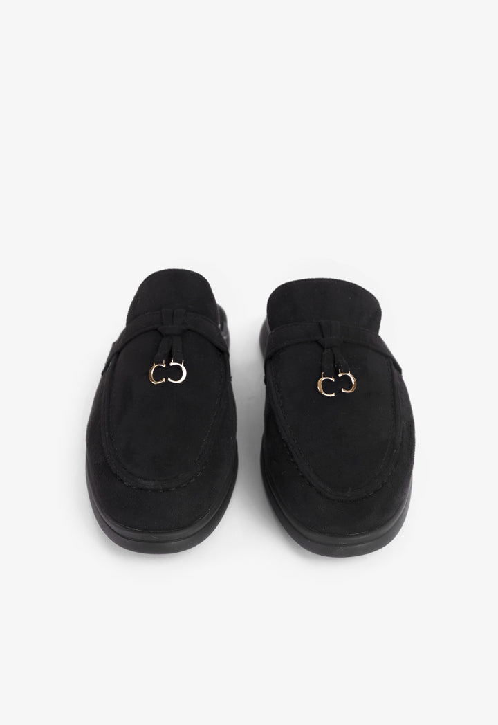 Choice Faux Fur Lined Mules Black