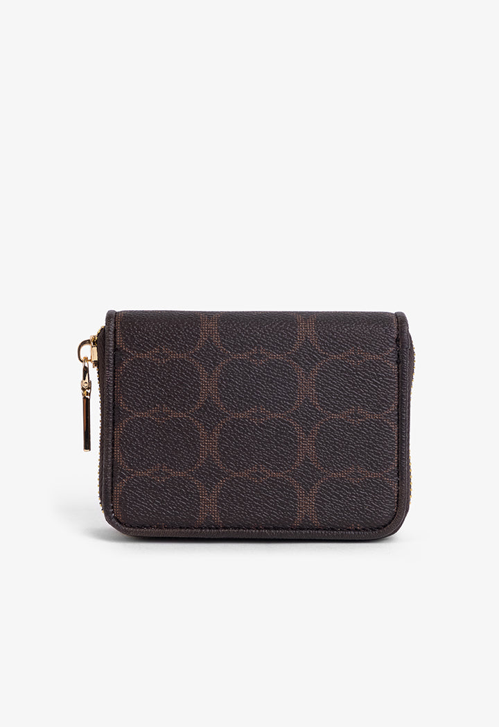 Choice Printed Monogram Wallet Brown