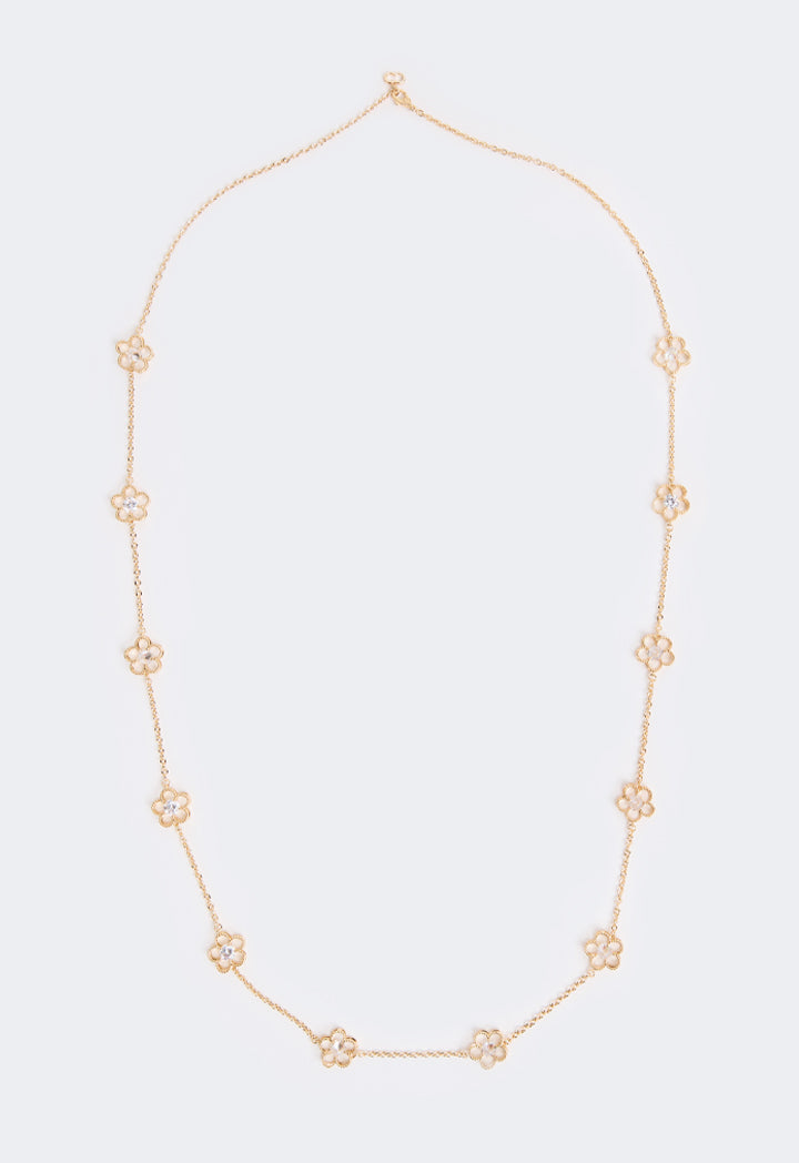 Choice Long Clove Necklace Gold