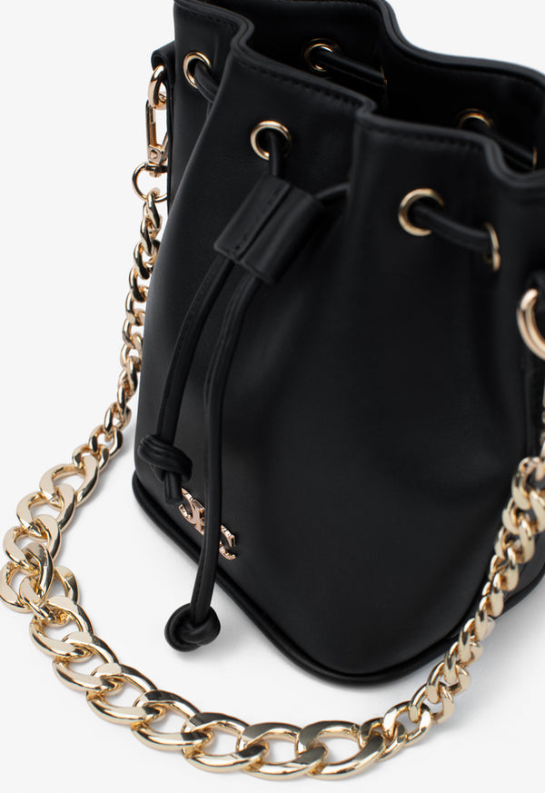 Choice Vibrant Classic Bucket Shoulder Bag Black