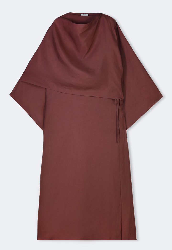 Choice Single Tone Oversize Maxi Abaya Brown