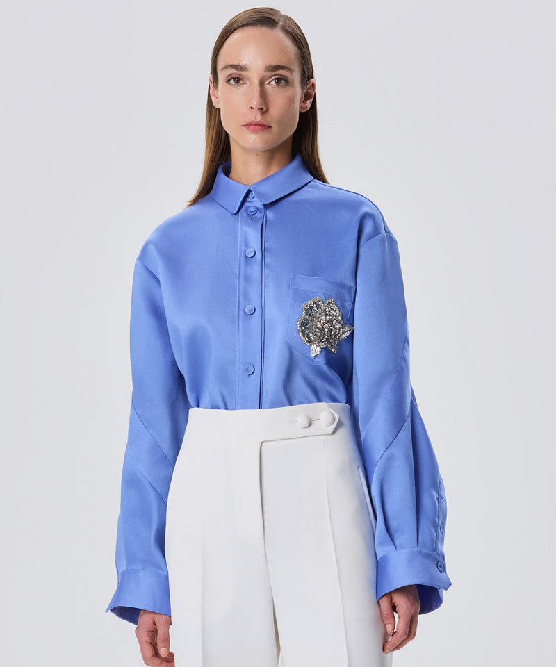 Machka Pocket-Embellished Shirt Lilac