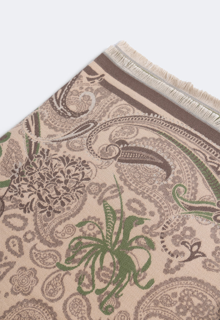 Choice Paisley Pashmina Scarf Dark Grey