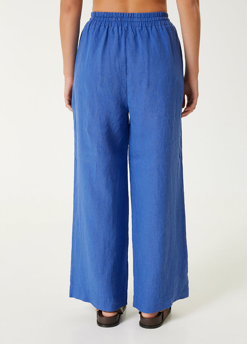 Beymen Club Linen Trousers Cobalt