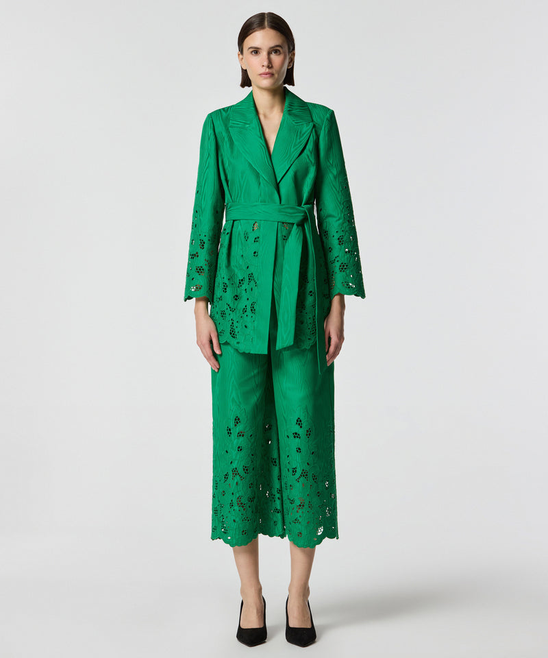 Machka Embroidered Trousers Green