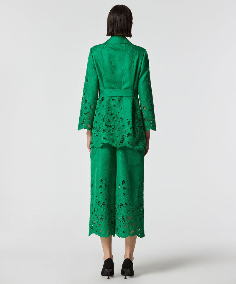 Machka Embroidered Trousers Green