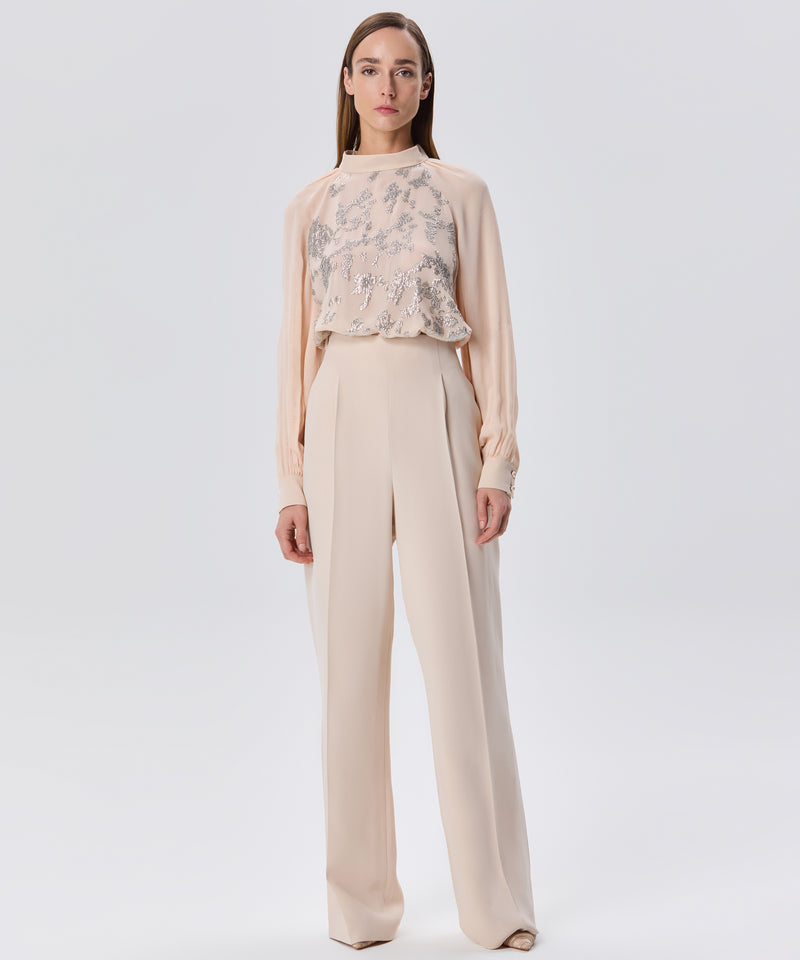 Machka Pleated Detail Trousers Oil