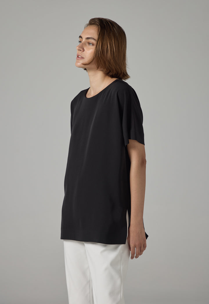 Choice Short Sleeve Basic T-Shirt Black