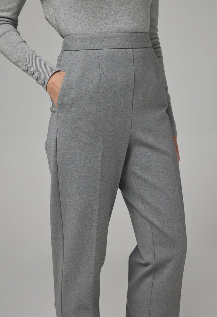 Choice Straight Legs Basic Trousers Grey