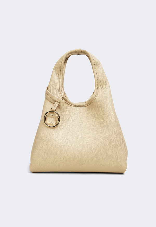 Choice Classic Solid Handbag Beige