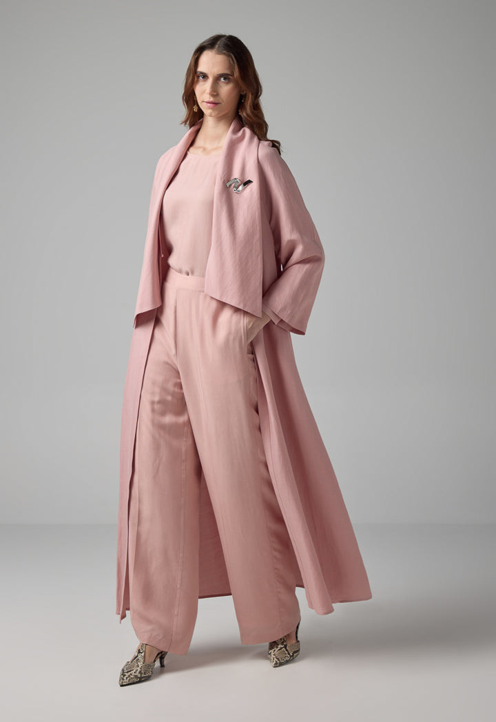 Choice Solid Long Raglan Sleeves Abaya Blush