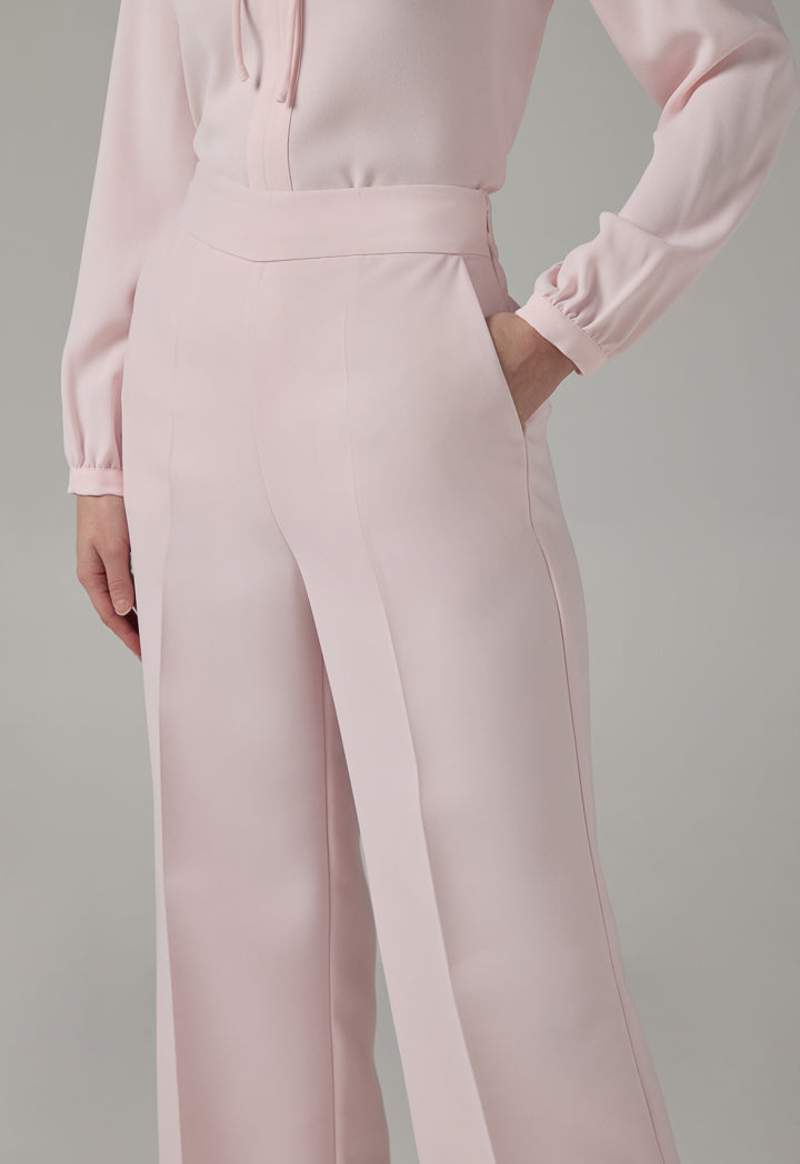 Choice Basic Wide Leg Trousers Pink