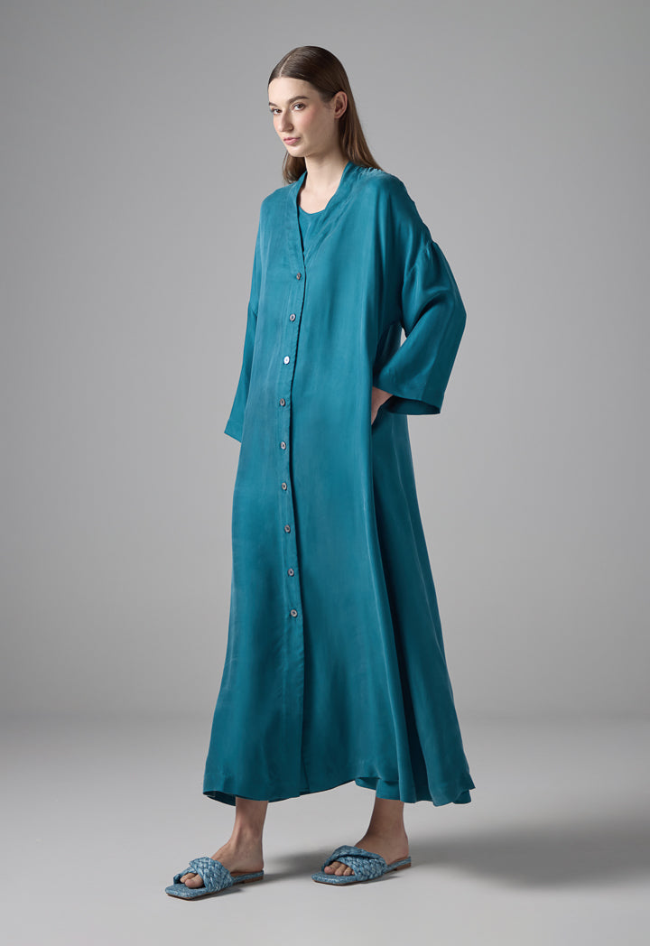 Choice Solid Oversize Maxi Dress Teal