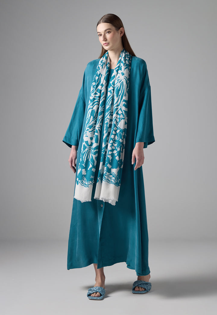 Choice Solid Oversize Maxi Dress Teal