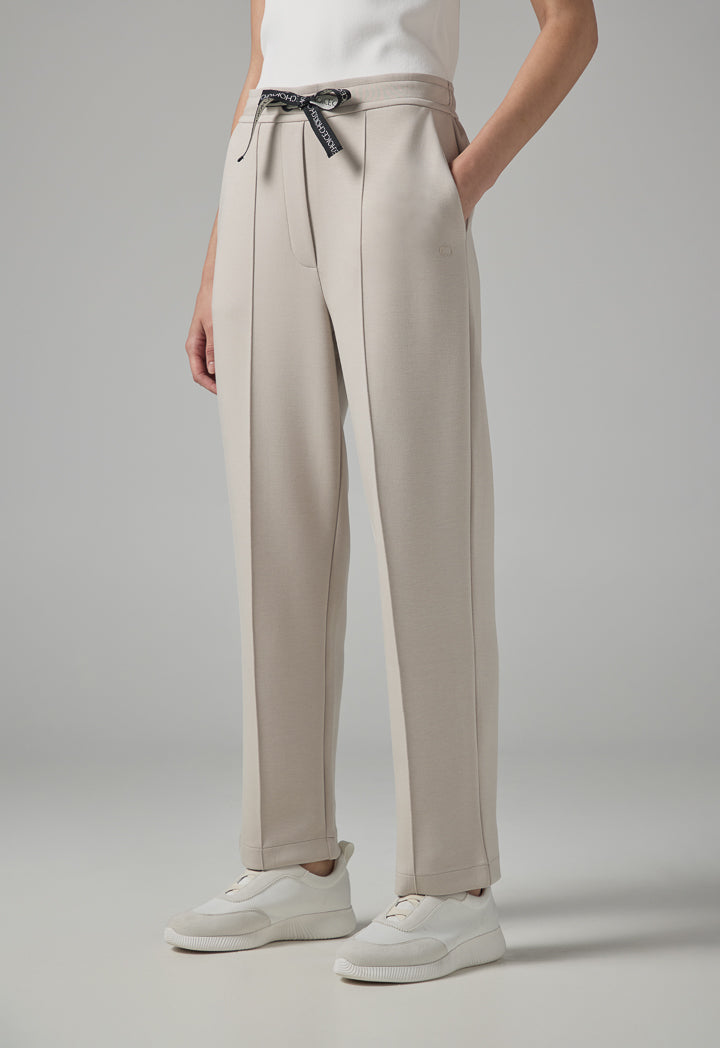 Choice Solid Elasticated Waistband Trousers Light Grey