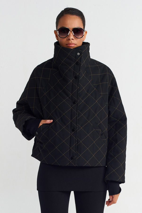 Nu Quilted Jacket Black