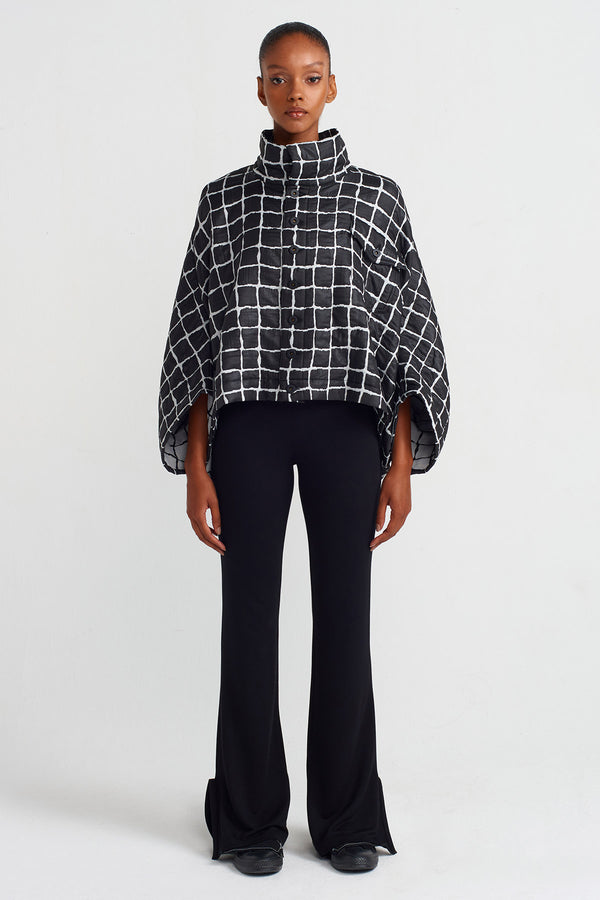 Nu Checked Jacquard Jacket Black/White