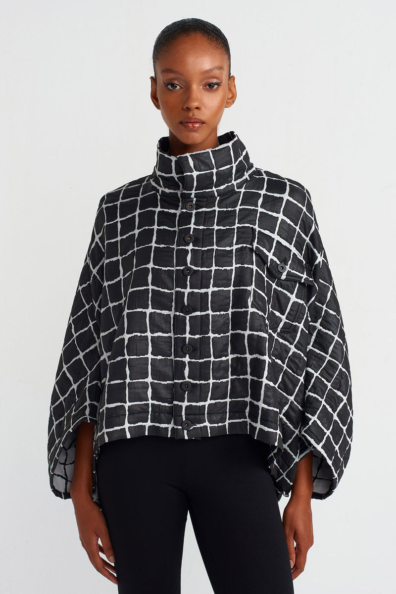 Nu Checked Jacquard Jacket Black/White