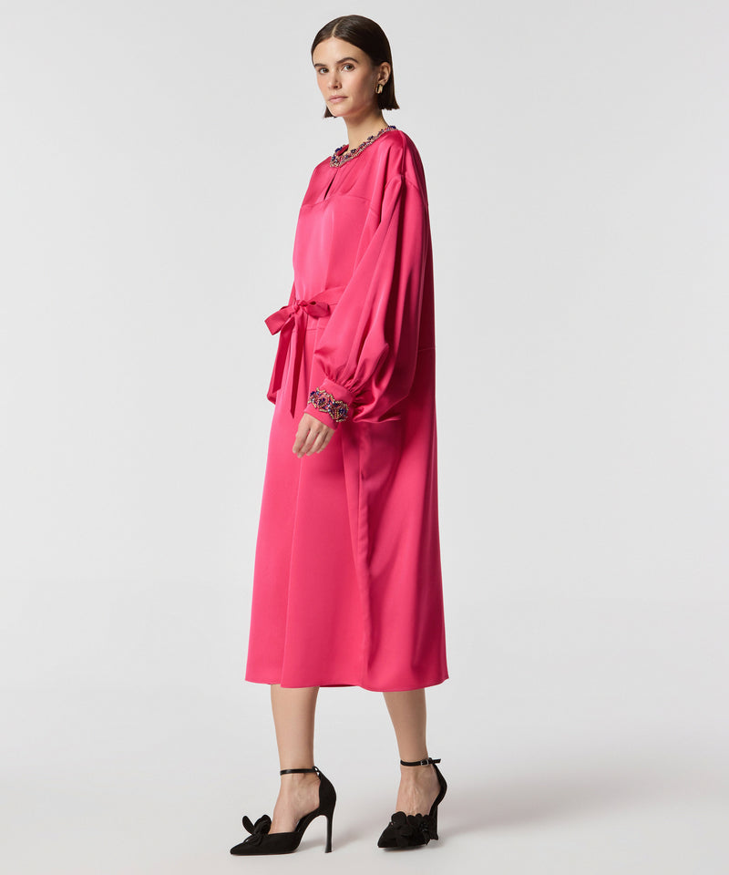 Machka Embroidered Maxi Dress Fuchsia