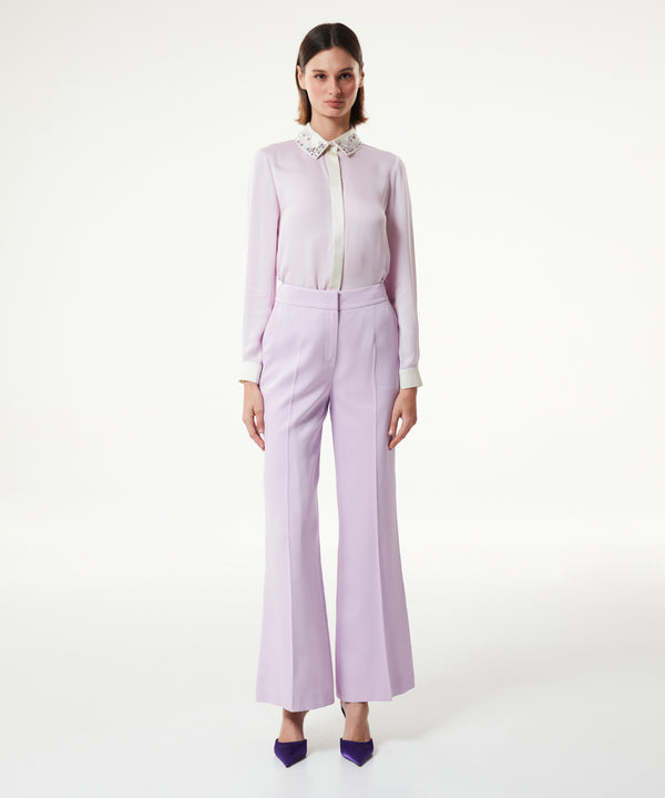 Machka Wide Leg Fit Trousers Lilac