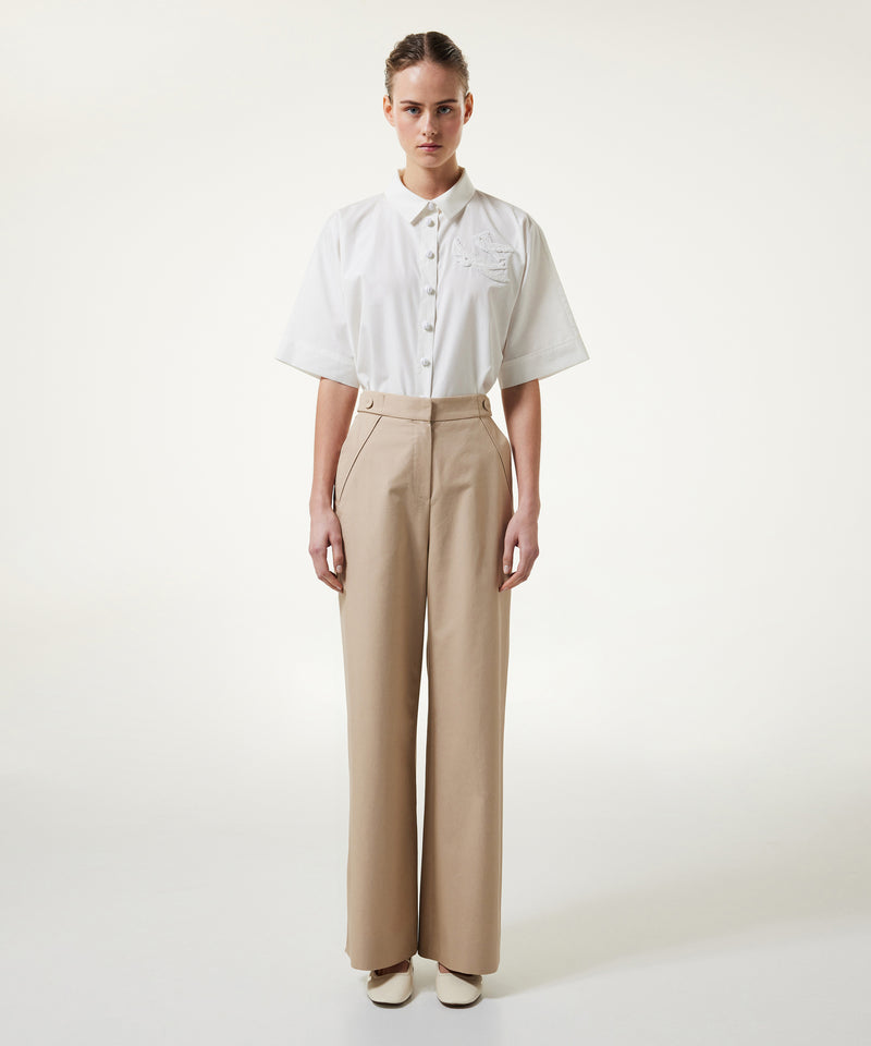 Machka Gabardine Trousers Terracotta