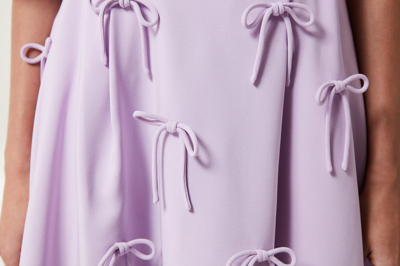 Machka Bow Midi Skirt Lilac