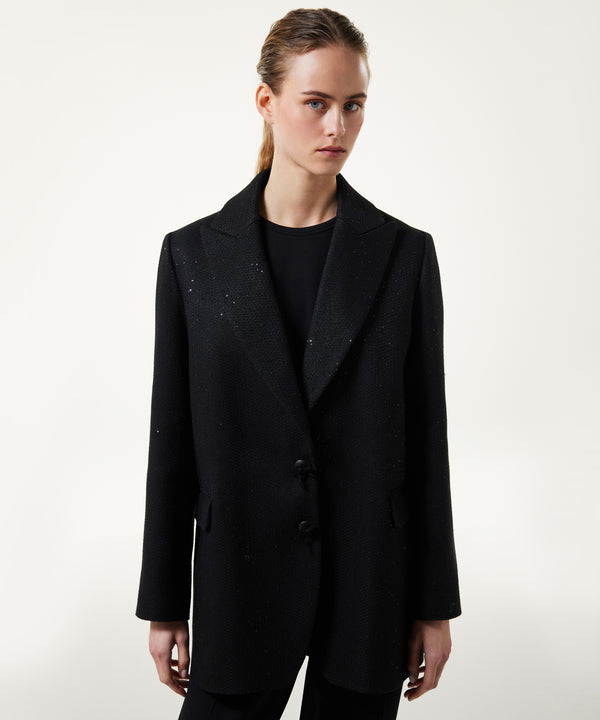 Machka Sequined Blazer Black