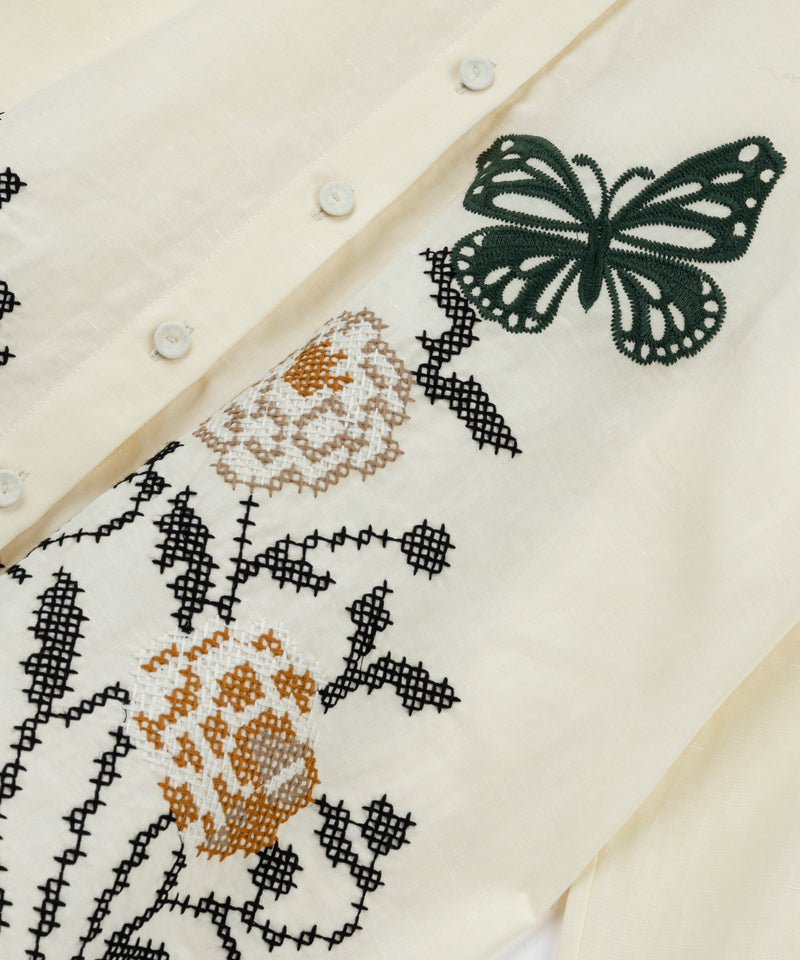 Machka Embroidered Oversize Shirt Oil