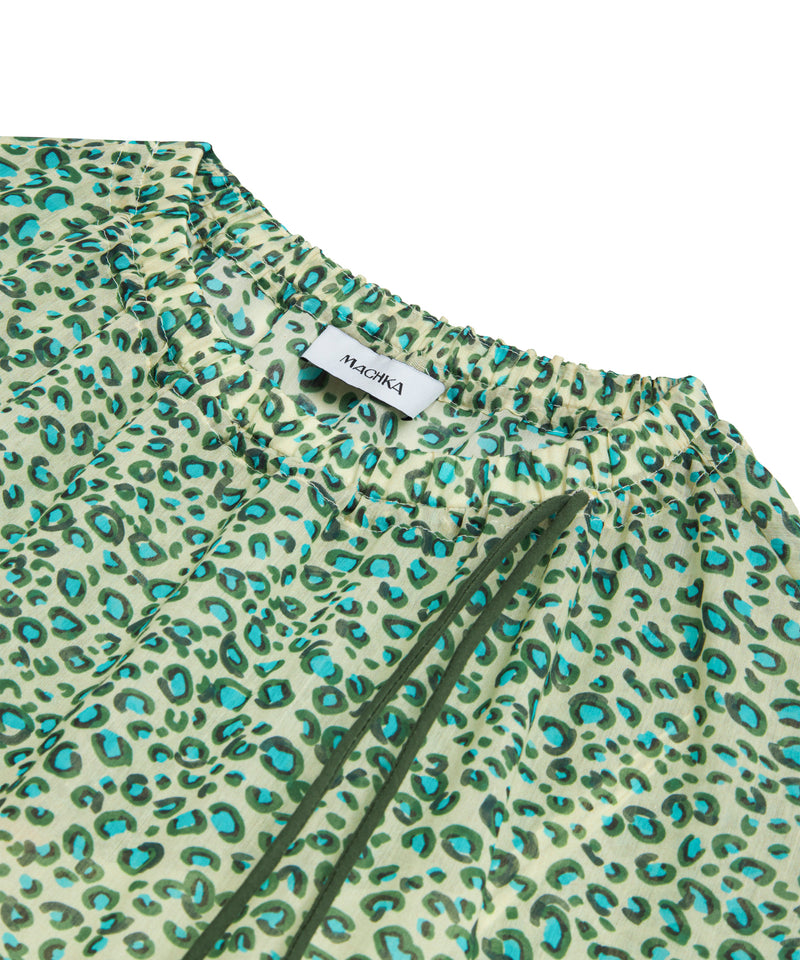 Machka Leopard Print Dress Green