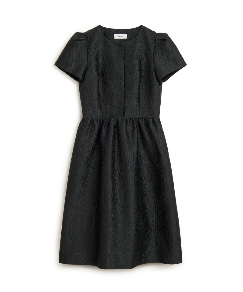 Machka Jacquard Dress Black