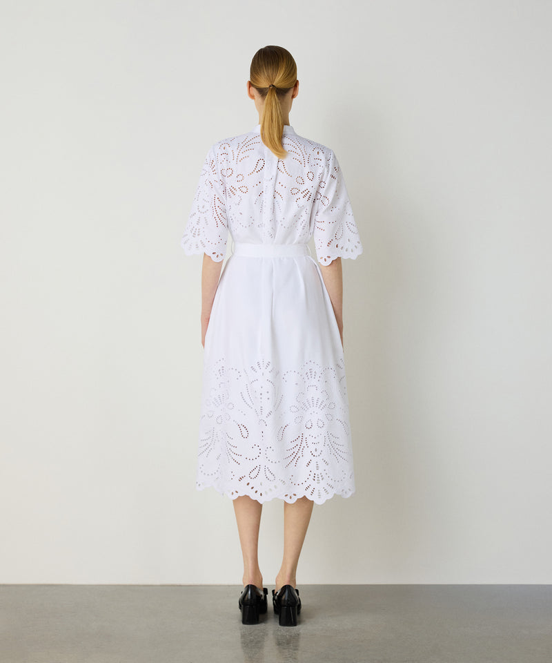 Machka Embroidered Dress White