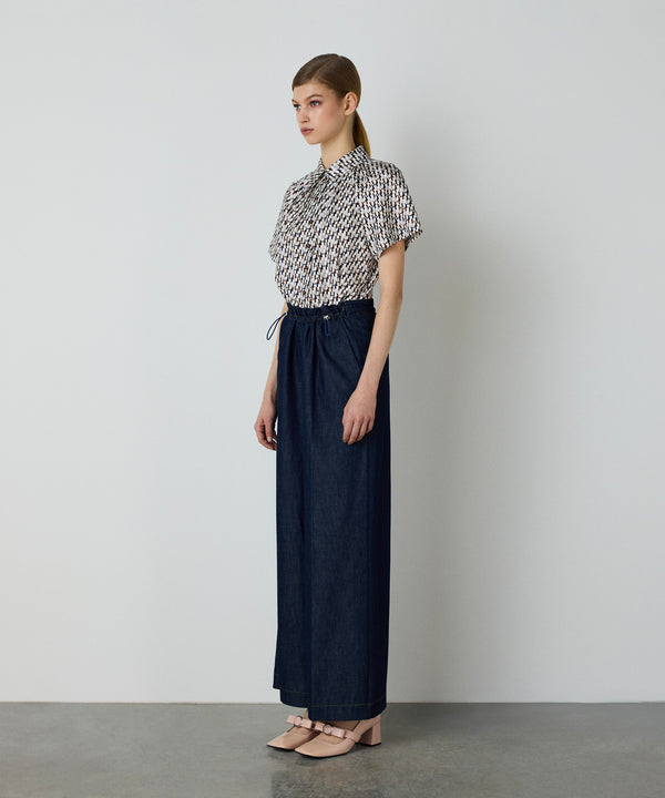 Machka Wide Cut Trousers Indigo