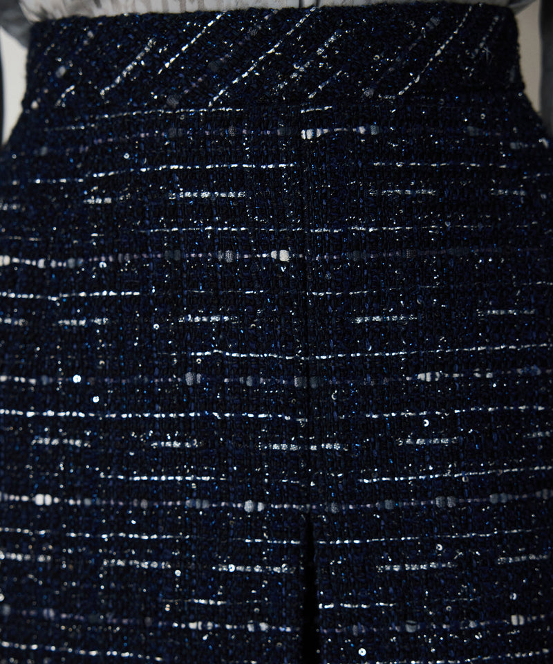 Machka Tweed Skirt Indigo