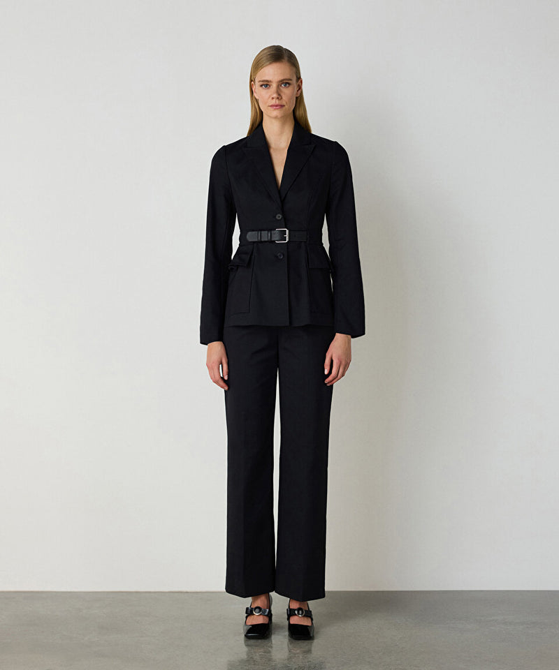 Machka Belted Blazer Black