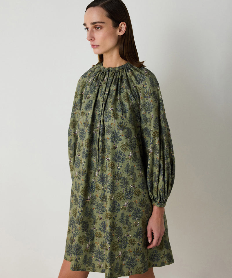 Machka Patterned Tunic Khaki