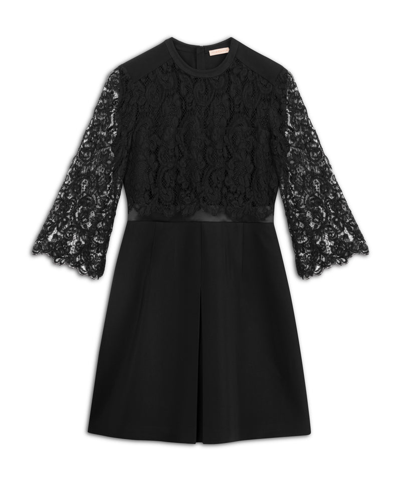 Machka Two Piece Look Lace Dress Black