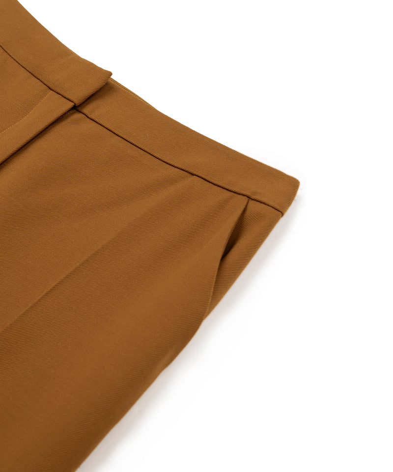 Machka Wool Blend Cigarette Fit Trousers Cinnamon