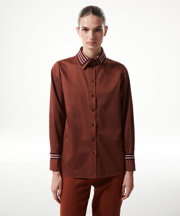 Machka Shirt With Removable Collar Brick