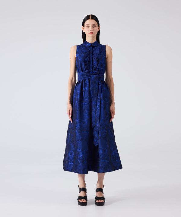 Machka Jacquard Dress Sax